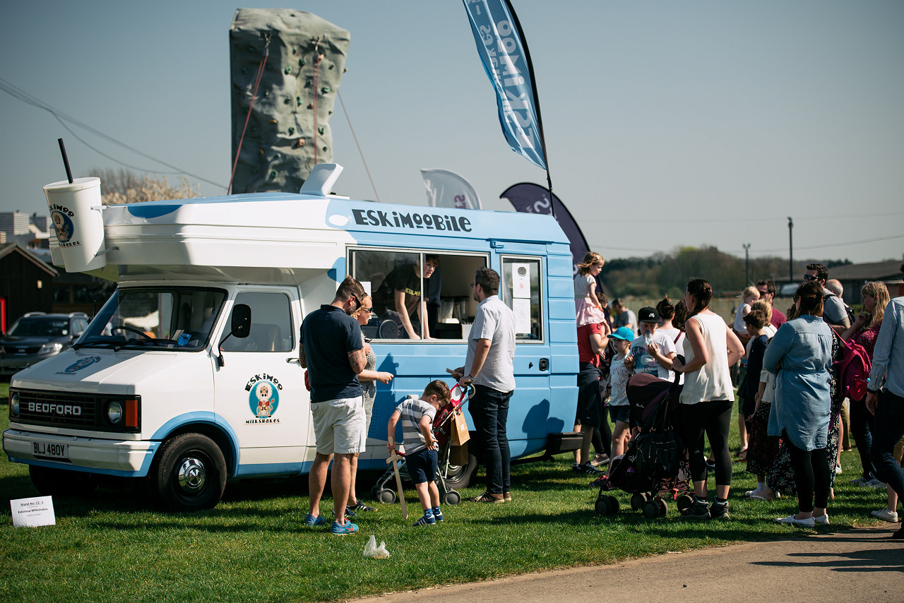 Ice cream at LincsFest at the Lincolnshire Showground, 15 August 2021